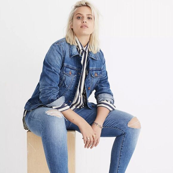 NEW Madewell The Jean Jacket in‎ Pinter Wash, 2X - Picture 1 of 16